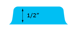 1/2" (often used for side tabs)